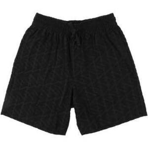 Rövidnadrágok Emporio Armani Beach Woven All Over Eagle Bermuda Shorts Black kép