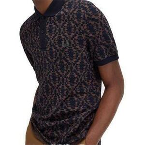 Pólók / Galléros Pólók Fred Perry REPEAT PRINT POLO SHIRT kép