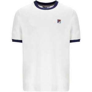 Pólók / Galléros Pólók Fila Marconi T-Shirt White/ Navy kép