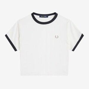 Pólók / Galléros Pólók Fred Perry CROPPED RINGER T-SHIRT kép