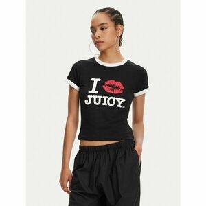 Juicy Couture Póló I Kiss JCWCT125318 Fekete Slim Fit kép
