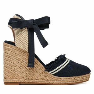 Espadrilles Tommy Hilfiger Fringe Canvas High Wedge FW0FW08878 Sötétkék kép
