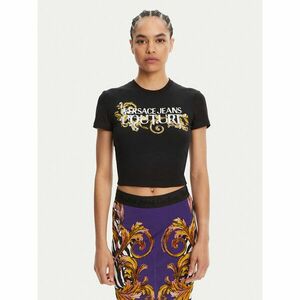 Versace Jeans Couture Póló 78HAHC05 Fekete Slim Fit kép