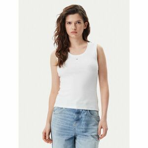 Tommy Jeans Felső Essential DW0DW20673 Fehér Slim Fit kép
