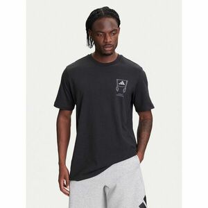 adidas Póló Stadium Crowd lJX7474 Fekete Loose Fit kép
