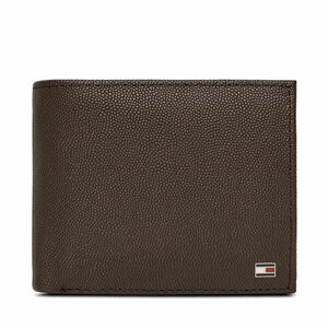 Nagyméretű férfi pénztárca Tommy Hilfiger Th Flag Cc Flap And Coin AM0AM13520 Barna kép