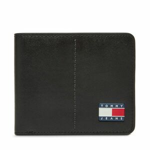 Nagyméretű férfi pénztárca Tommy Jeans Tjm Heritage Leather Cc Wallet AM0AM13409 Fekete kép