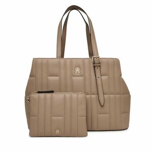 Táska Tommy Hilfiger Th Feminine Tote AW0AW17452 Bézs kép