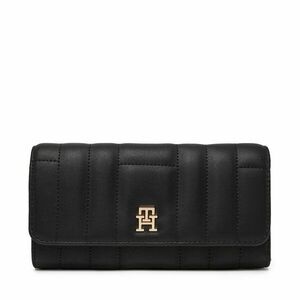Nagy női pénztárca Tommy Hilfiger Feminine Lrg Flap AW0AW17475 Fekete kép
