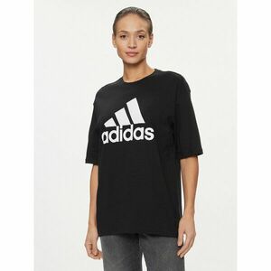 adidas Póló Essentials Big Logo Boyfriend T-Shirt HR4931 Fekete Loose Fit kép