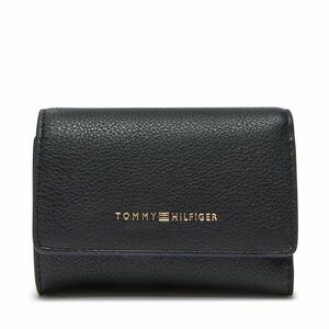 Kis női pénztárca Tommy Hilfiger Th Logotape Trifold AW0AW17477 Sötétkék kép