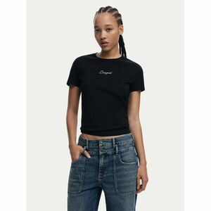 Desigual Póló 25SWTK15 Fekete Regular Fit kép