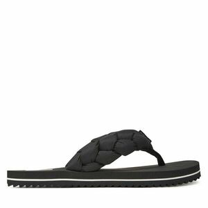 Flip-flops Tommy Jeans Braided Thong Beach Sandal EN0EN02877 Fekete kép