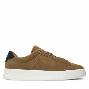 Sportcipők Tommy Hilfiger Th Court Summer Suede FM0FM05517 Barna kép
