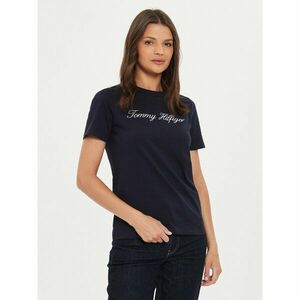 Tommy Hilfiger Póló Script WW0WW43459 Sötétkék Regular Fit kép