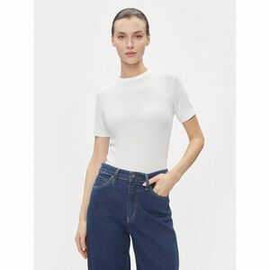 Calvin Klein Póló Modal Rib Ss Tee K20K206404 Fehér Slim Fit kép
