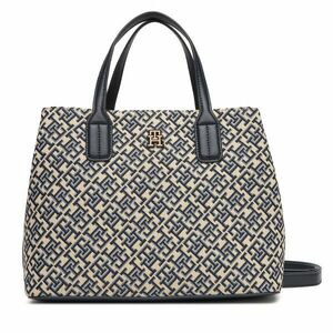 Táska Tommy Hilfiger Th Jacquard Satchel AW0AW17444 Sötétkék kép