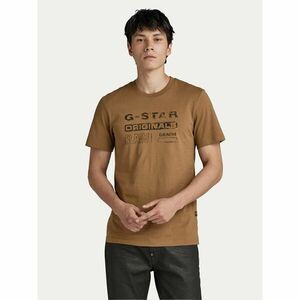 G-Star Raw Póló Distressed D24420-336-7172 Barna Slim Fit kép
