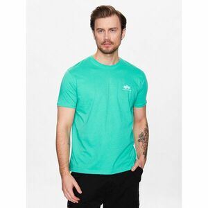 Alpha Industries Póló Basic T Small Logo 188505 Zöld Regular Fit kép