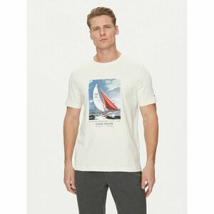 Tommy Hilfiger Póló Color Photo Print MW0MW38615 Bézs Regular Fit kép