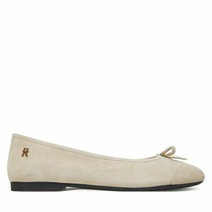 Balerina Tommy Hilfiger Toe Cap Suede Ballerina FW0FW08909 Bézs kép