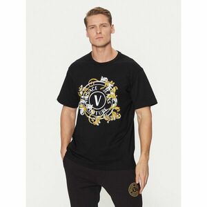 Versace Jeans Couture Póló 78GAHC01 Fekete Regular Fit kép