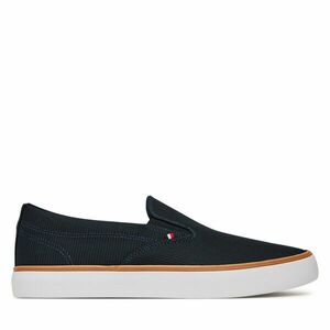 Teniszcipő Tommy Hilfiger Th Hi Vulc Core Low Ii Slipon FM0FM05514 Sötétkék kép