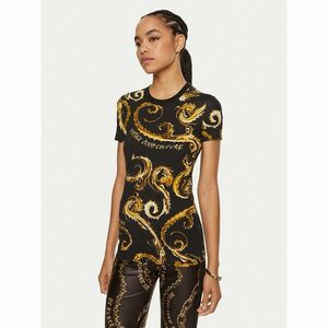 Versace Jeans Couture Póló 77HAH608 JS409 Fekete Slim Fit kép