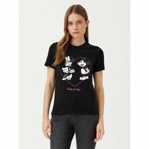 ONLY Póló Mickey 15317991 Fekete Regular Fit kép