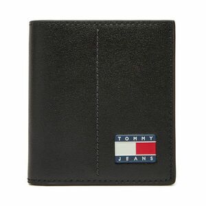 Nagyméretű férfi pénztárca Tommy Jeans Tjm Heritage Leather Cc & Coin AM0AM13408 Fekete kép