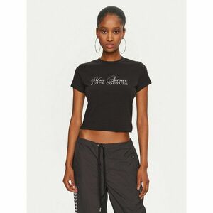 Juicy Couture Póló Mon Amour JCSCT224407 Fekete Slim Fit kép