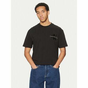 Calvin Klein Jeans Póló Bristle Monologo J30J327107 Fekete Regular Fit kép