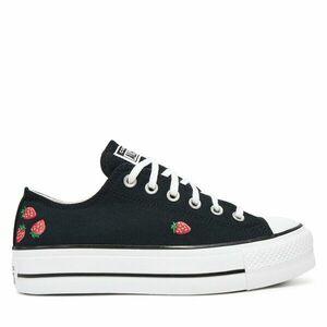 Tornacipő Converse Chuck Taylor All Star Lift Platform Embroidered Strawberries A14935C Fekete kép