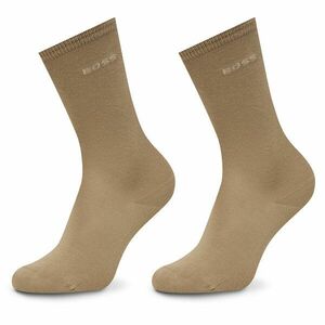 2 pár hosszú szárú unisex zokni BOSS 50543398 Bézs kép