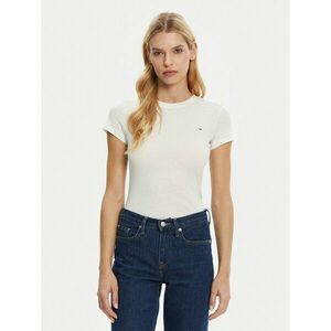 Tommy Jeans Póló DW0DW20459 Fehér Slim Fit kép