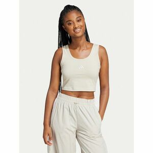 adidas Felső Essentials Small Logo JD0561 Bézs Slim Fit kép