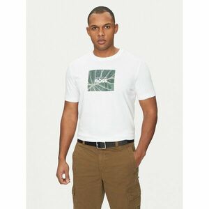BOSS Póló Injungle 50535112 Fehér Regular Fit kép