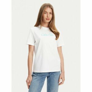 Calvin Klein Jeans Póló Classic Logo LV047C854G Fehér Regular Fit kép