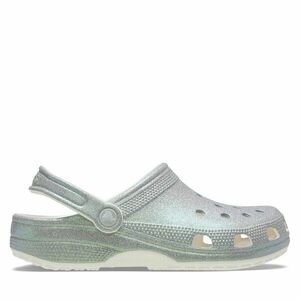 Papucs Crocs Classic Iridescent Glitter Clog 211005 Ezüst kép