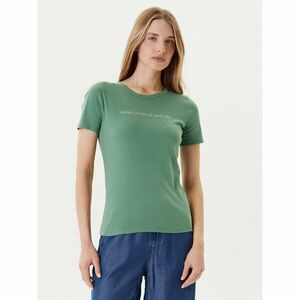United Colors Of Benetton Póló 3GA2E16A2 Zöld Regular Fit kép