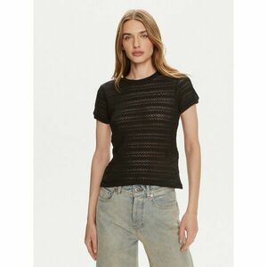 Pieces Póló Agda 17148867 Fekete Loose Fit kép