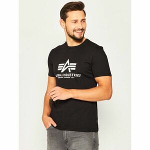 Alpha Industries Póló Basic T-Shirt 100501 Fekete Regular Fit kép