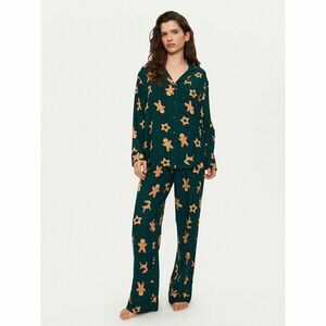 Hunkemöller Pizsama 300547 Zöld Relaxed Fit kép
