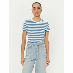 BOSS Póló C_Esla_Striped 50504192 Kék Regular Fit kép