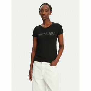 Patrizia Pepe Póló CM1419/J013-K103 Fekete Regular Fit kép
