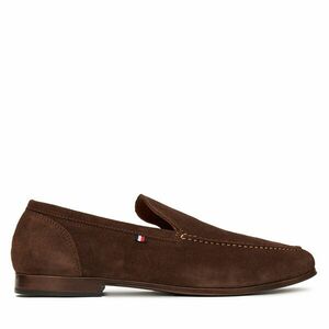 Félcipő Tommy Hilfiger Hilfiger Flexible Suede Loafer FM0FM05496 Barna kép