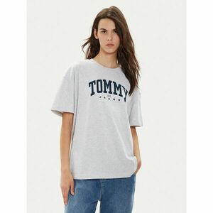 Tommy Jeans Póló Varsity DW0DW18403 Szürke Oversize kép