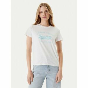 Tommy Jeans Póló Essential DW0DW21404 Fehér Regular Fit kép