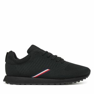 Sportcipők Tommy Hilfiger New Runner Eva Corpo Knit FM0FM05648 Fekete kép