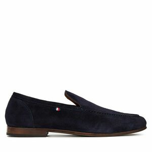Félcipő Tommy Hilfiger Hilfiger Flexible Suede Loafer FM0FM05496 Sötétkék kép